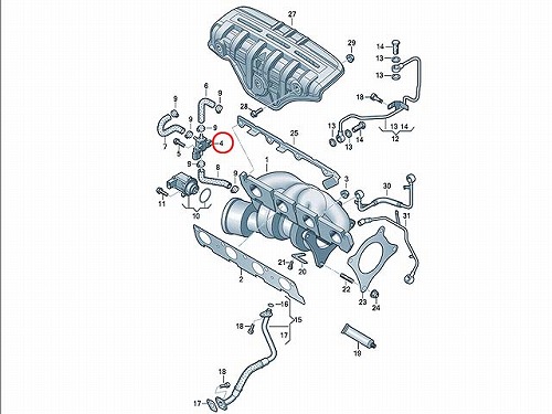 ソレノイドバルブ（パージバルブ） VW(フォルクスワーゲン) [03C906283B]