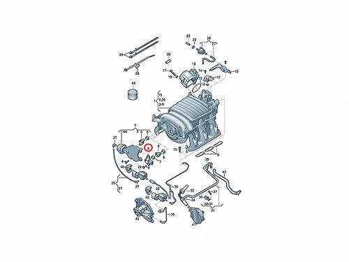 ポテンションメーター(インテークマニホールドフラップポジションセンサー) VW(フォルクスワーゲン) [03C907386D]