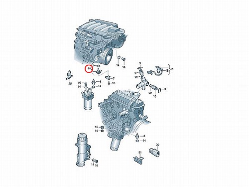 エンジンオイルレベルセンサー AUDI(アウディ) [03C907660T]