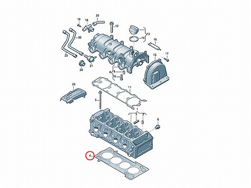 シリンダーヘッドガスケット VW(フォルクスワーゲン) [03F103383E]