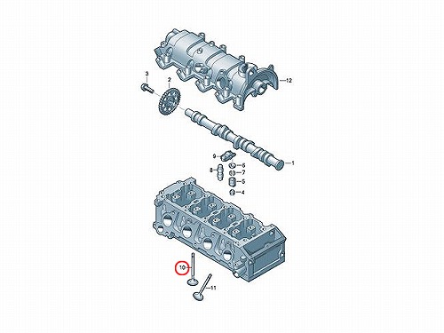 インテークバルブ VW(フォルクスワーゲン) [03F109601A]