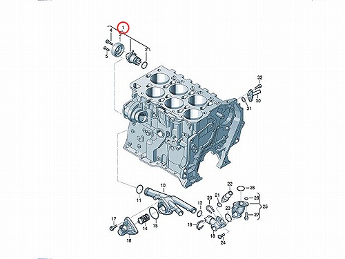 ウォーターポンプ VW(フォルクスワーゲン) [03H121008K]