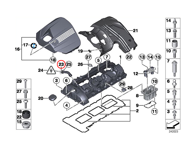 ベントパイプ(エア抜きパイプ) BMW [11127590163]