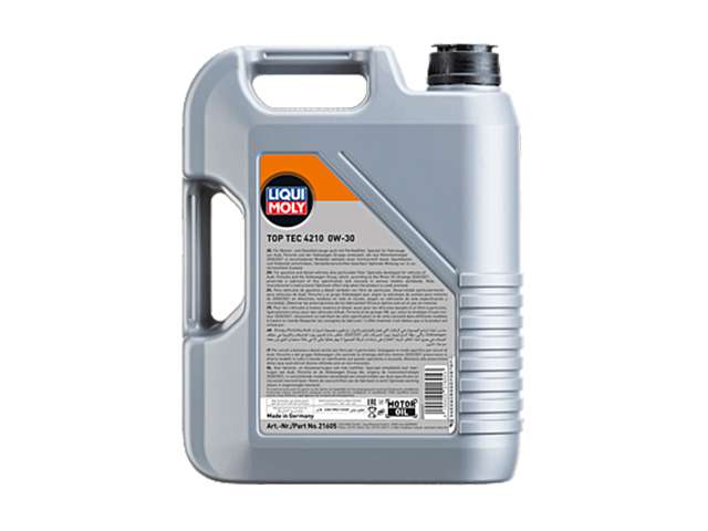 エンジンオイル TOP TEC 4210 0W-30 5.0L [LM21605]