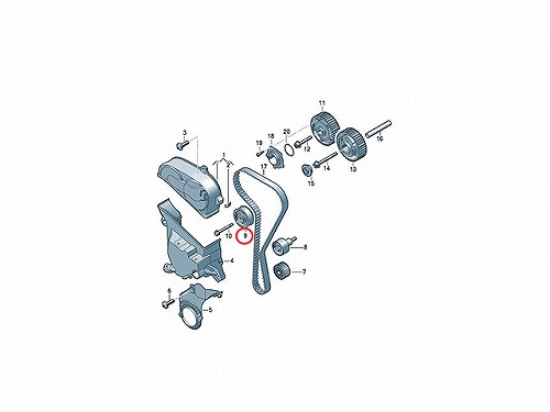 タイミングベルトテンショナー VW(フォルクスワーゲン) [04E109479A]