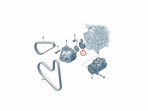 ベルトテンショナー VW(フォルクスワーゲン) [04E145299N]