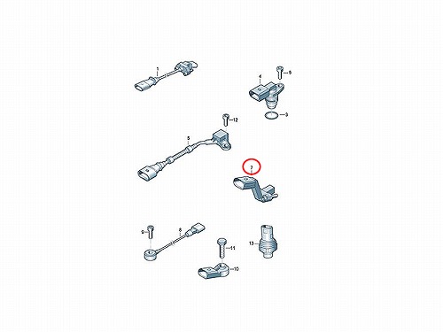 クランク角センサー(クランクポジションセンサー) AUDI(アウディ) [04L906433B]