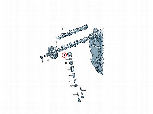 カムフォロワー AUDI(アウディ) [050109309H]