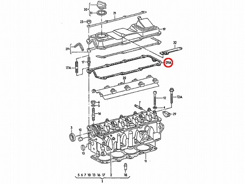 タペットカバーガスケット AUDI(アウディ) [051103483]