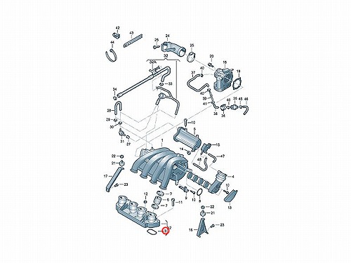 インテークマニホールドガスケット(インマニガスケット) VW(フォルクスワーゲン) [058129717C]