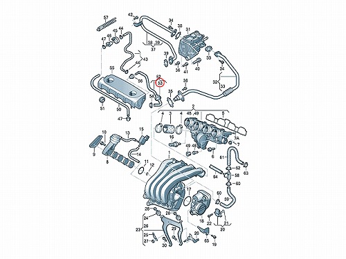 チェックバルブ(ワンウェイバルブ) VW(フォルクスワーゲン) [058905291K]