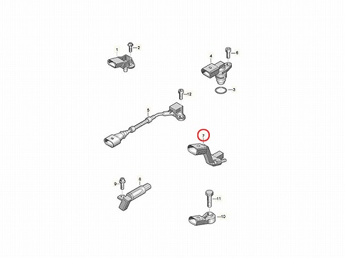 クランク角センサー(クランクポジションセンサー) VW(フォルクスワーゲン) [05E906433E]