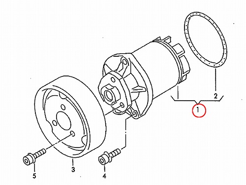 ウォーターポンプ VW(フォルクスワーゲン) [066121011DV]