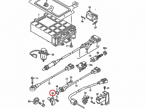 カム角センサー(カムポジションセンサー) VW(フォルクスワーゲン) [06A905161A]