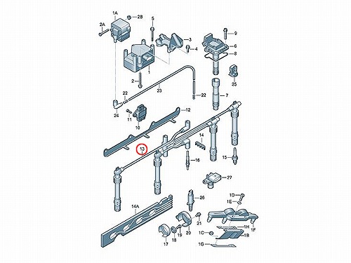 プラグコードセット AUDI(アウディ) [06A905409P]