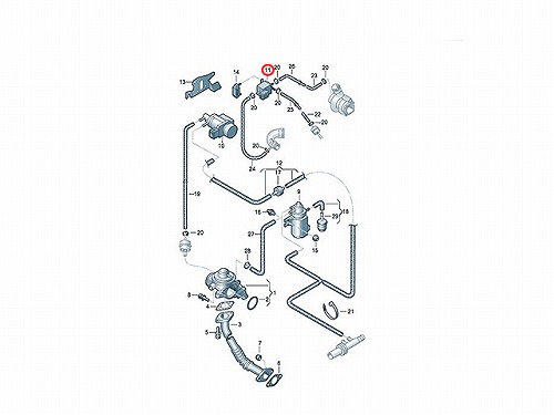 ディバーターバルブ(リサーキュレーションバルブ) VW(フォルクスワーゲン) [06A906283F]