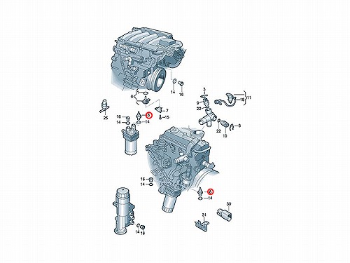 オイルプレッシャースイッチ(圧力センサー) VW(フォルクスワーゲン) [06A919081J]