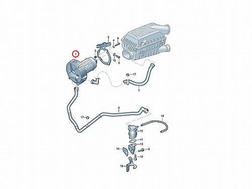 エアポンプ (排気ガス浄化ポンプ) VW(フォルクスワーゲン) [06A959253E]
