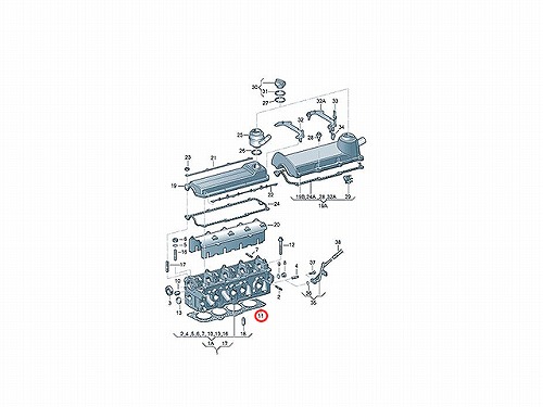 シリンダーヘッドガスケット VW(フォルクスワーゲン) [06B103383H]