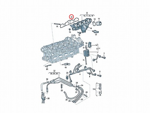 インテークマニホールドガスケット(インマニガスケット) AUDI(アウディ) [06D129717D]