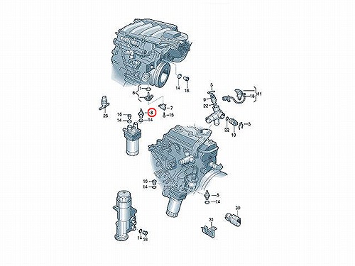 オイルプレッシャースイッチ(圧力センサー) VW(フォルクスワーゲン) [06D919031]
