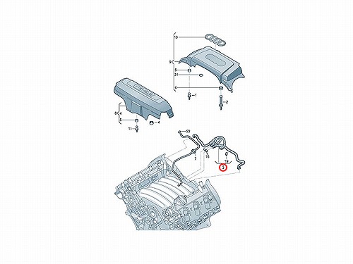 ブローバイホース(ブリーザーホース) AUDI(アウディ) [06E103217T]