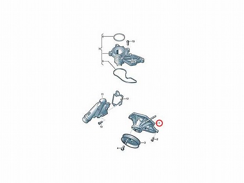 ウォーターポンプ AUDI(アウディ) [06E121018C]
