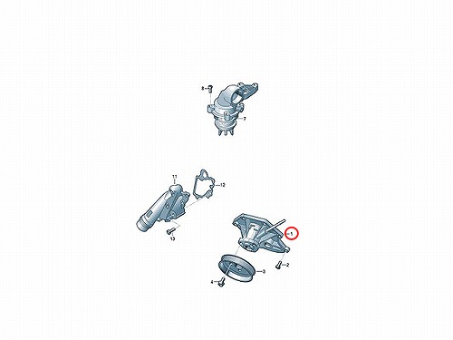 ウォーターポンプ VW(フォルクスワーゲン) [06E121018K]