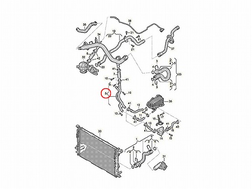 ウォーターホース AUDI(アウディ) [06E121044AF]