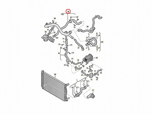 ウォーターパイプ VW(フォルクスワーゲン) [06E121065Q]