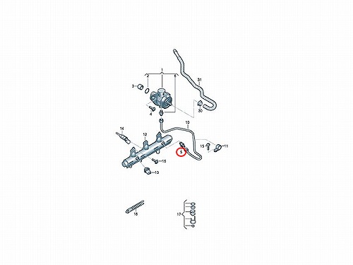 アダプター(高圧ポンプ) VW(フォルクスワーゲン) [06E127065G]