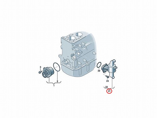 サーモスタット VW(フォルクスワーゲン) [06F121111H]