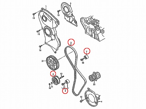 タイミングベルトテンショナーセット VW(フォルクスワーゲン) [06F198119A]