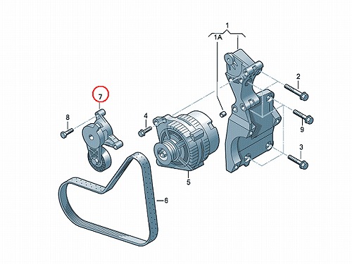 ベルトテンショナー VW(フォルクスワーゲン) [06F903315]