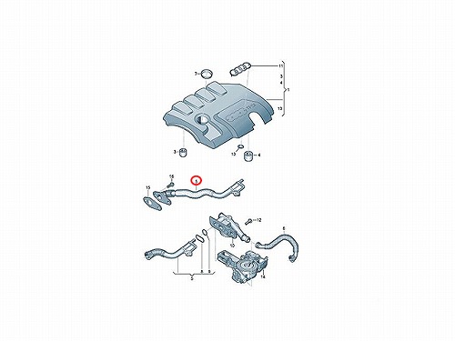 ブローバイホース AUDI(アウディ) [06H103213G]