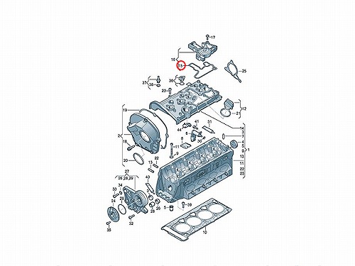 オイルセパレーターガスケット VW(フォルクスワーゲン) [06H103484A]