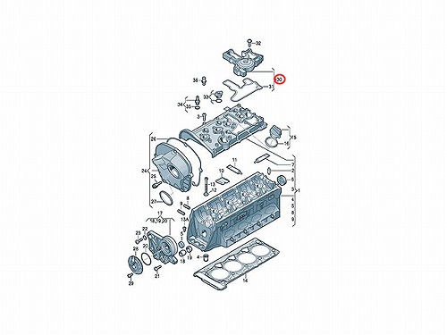 純正 オイルセパレーター VW(フォルクスワーゲン) [06H103495AJ]