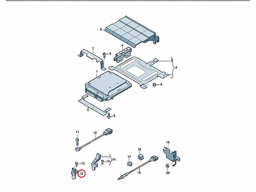 クランク角センサー(クランクポジションセンサー) AUDI(アウディ) [06H906433]