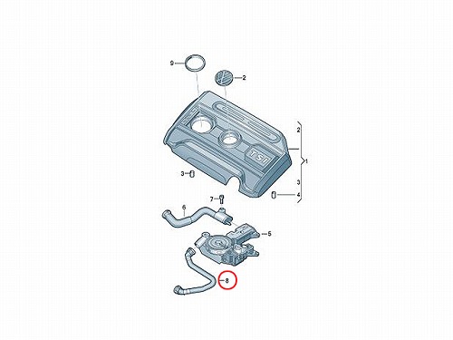 ブローバイホース VW(フォルクスワーゲン) [06J103221]
