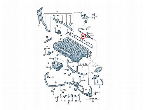 インテークマニホールドガスケット(インマニガスケット) AUDI(アウディ) [06J129717]