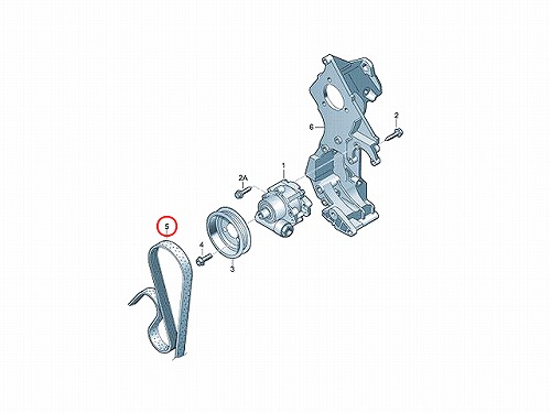ファンベルト(Vベルト) AUDI(アウディ) [06J260849D]