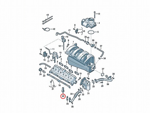 フューエルプレッシャーセンサー VW(フォルクスワーゲン) [06J906051C]