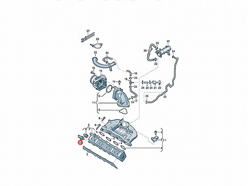 フューエルプレッシャーセンサー VW(フォルクスワーゲン) [06J906051D]