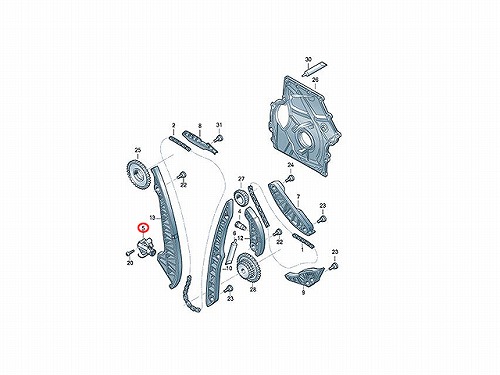 タイミングチェーンテンショナー VW(フォルクスワーゲン) [06K109467K]