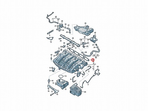 インテークマニホールドガスケット(インマニガスケット) AUDI(アウディ) [06K129717A]