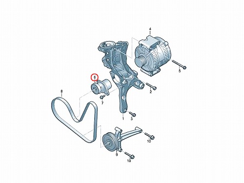 ベルトテンショナー VW(フォルクスワーゲン) [06L903133D]