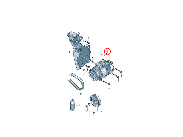 エアコンコンプレッサー AUDI(アウディ) [5N0820803H]