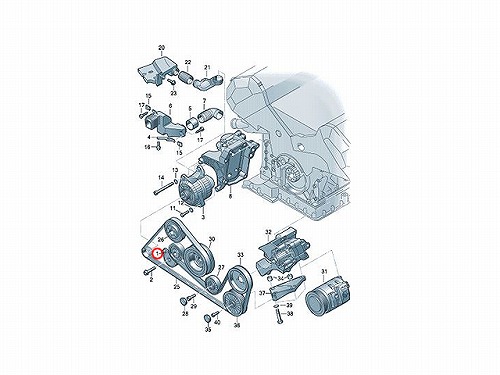 ベルトテンショナー AUDI(アウディ) [077903133F]