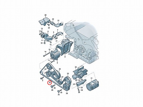 ファンベルト(Vベルト) AUDI(アウディ) [077903137Q]