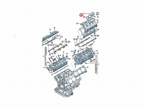 エンジンオイルフィラーキャップ AUDI(アウディ) [078103485F]